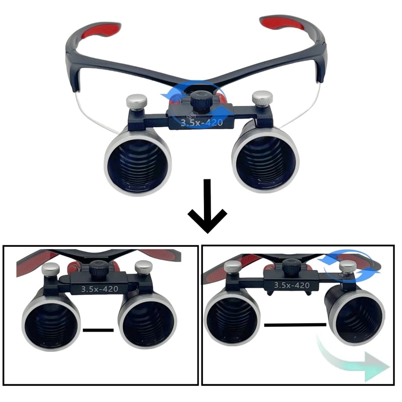 Led Medical Headlight - 2.5X /3.5X Dental Medical Binocular Loupes