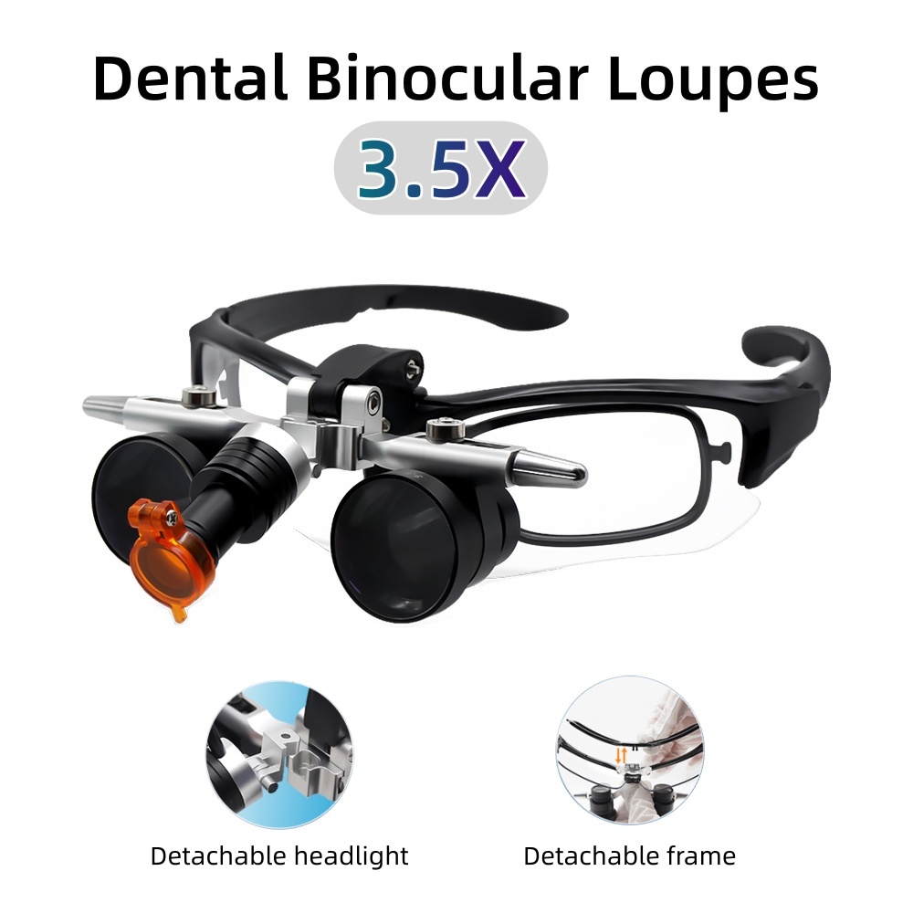 Dental Binocular Loupes 3.5X M - đánh giá và giá Led Medical Headlight