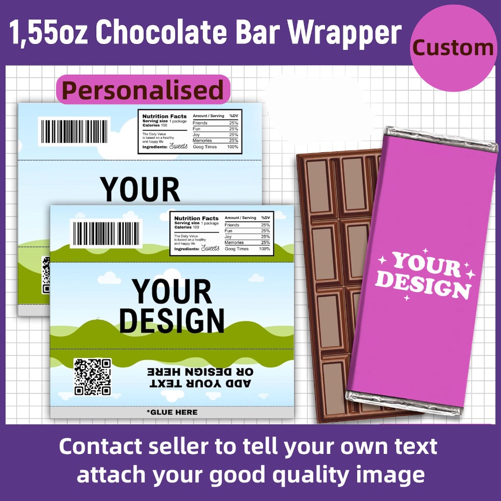 Custom Chocolate Bar Wrappers  - đánh giá và giá Medical Label